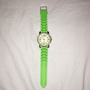 Bright Green Geneva Platinum Watch